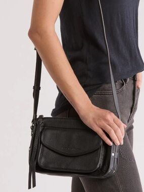 Aimee Kestenberg Black Leather Crossbody Bag